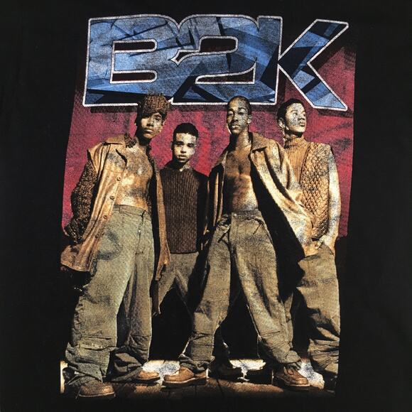 Rare Vintage B2K Rap Tee Music Concert Black R&B Y2K Band T Shirt Medium - Picture 4 of 11